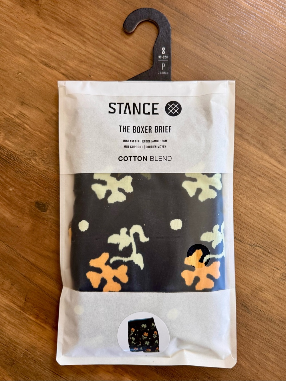 NWT Stance the Boxer Brief Cotton Blend "Pop End"